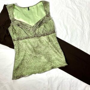 Tahari T Silk Chiffon Camisole sz S